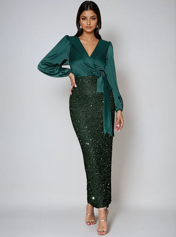Glamour-Haltung Kleid