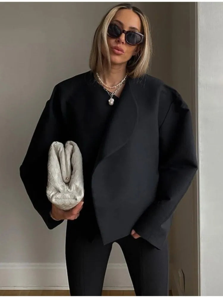 Oversized abgeschnitten jack wolle