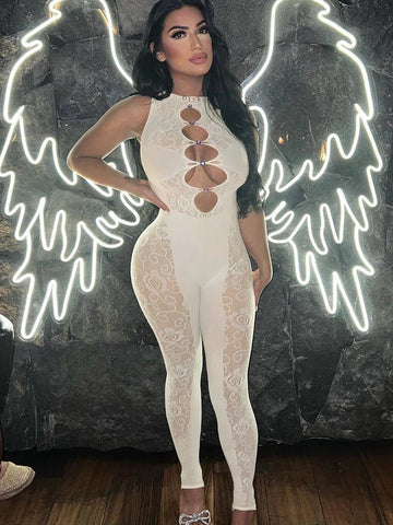 Ausgehöhlter Jumpsuit
